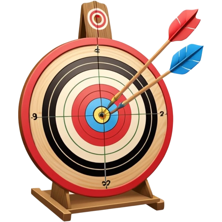 Archery board with arrows emoji