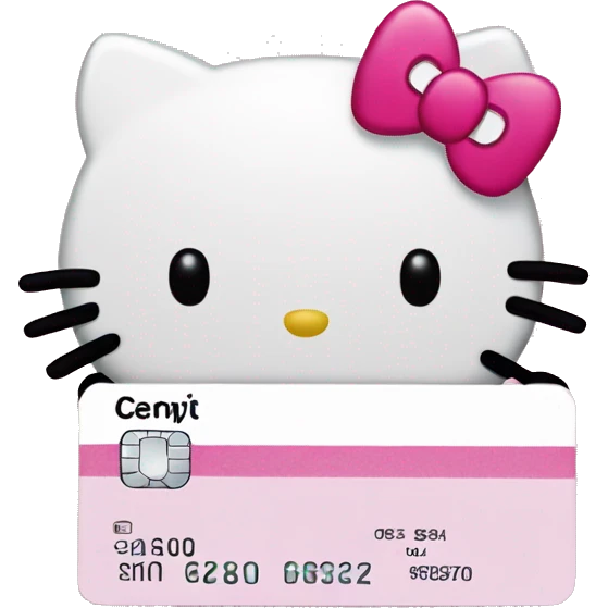 hello kitty credit card emoji