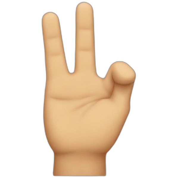 fingers L sign emoji