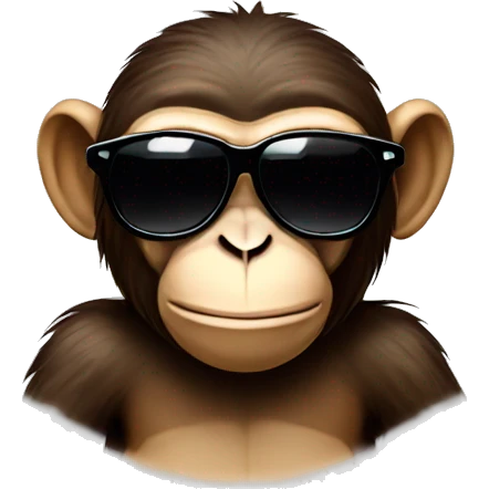 monkey with sunglasses emoji
