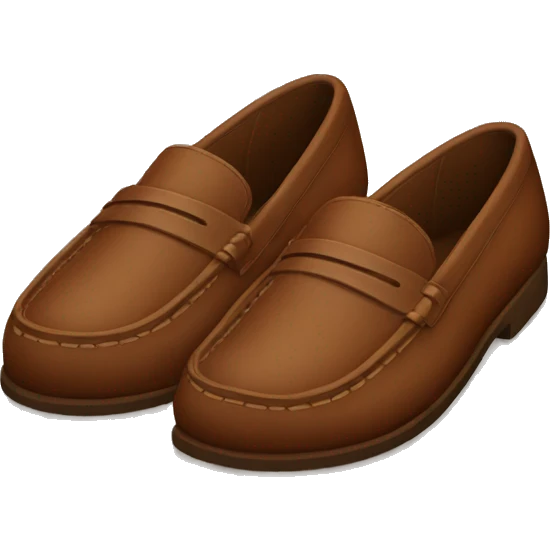 Brown loafers emoji