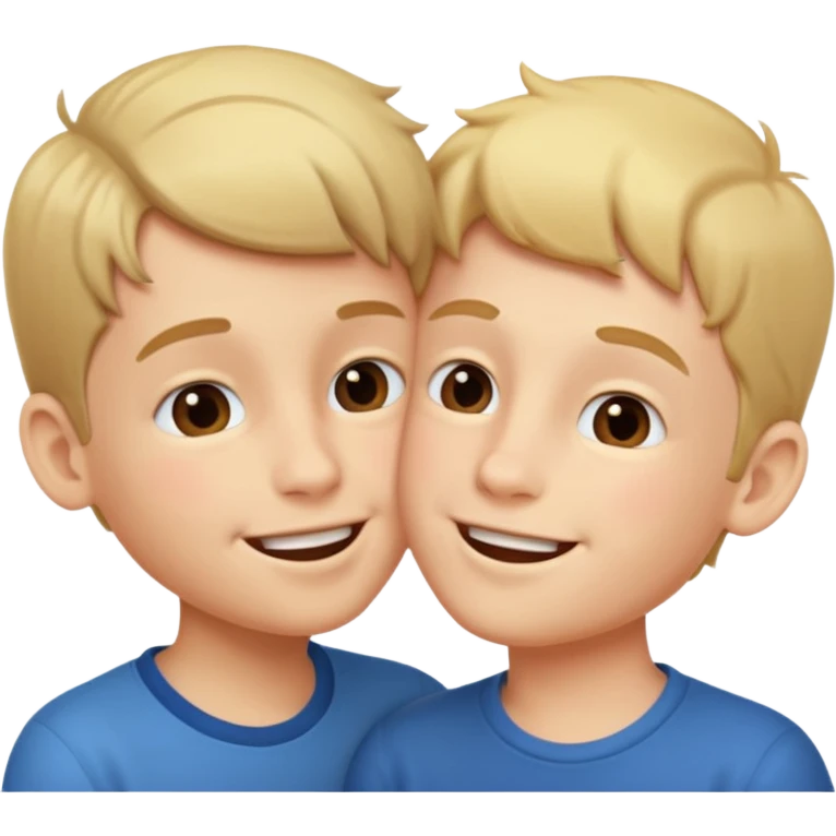 Two boys kissing emoji