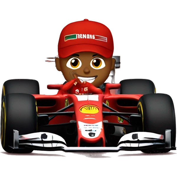 lewis hamilton in ferrari emoji
