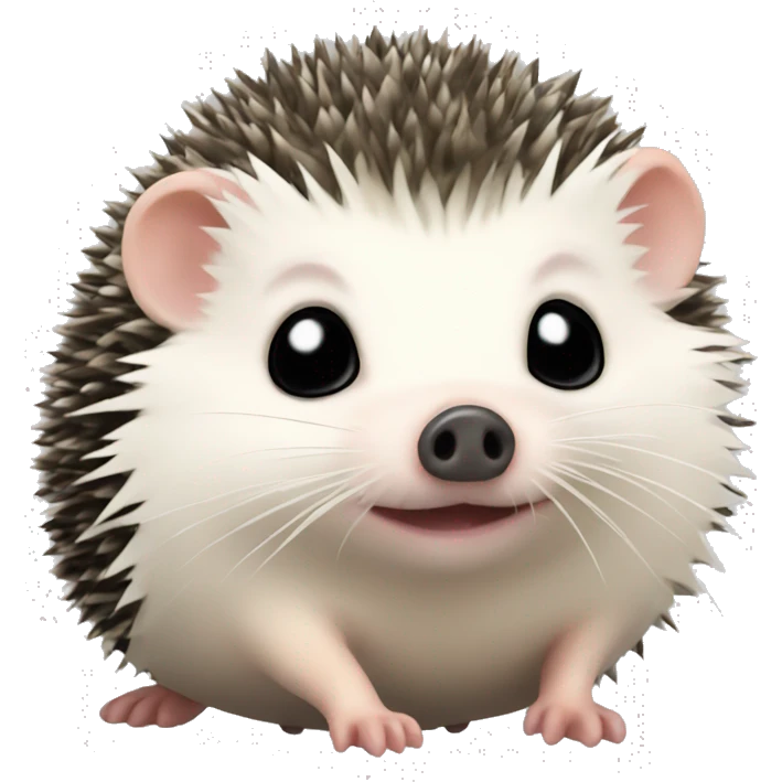 pigmy hedgehog with black muzzle emoji