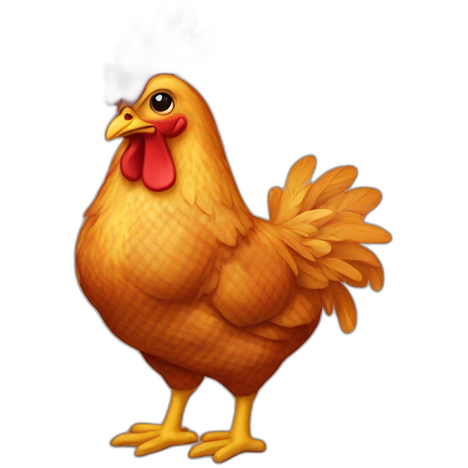 plaid chicken emoji