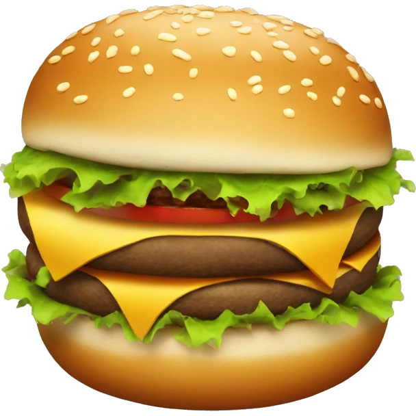 Hamburger with big butt emoji
