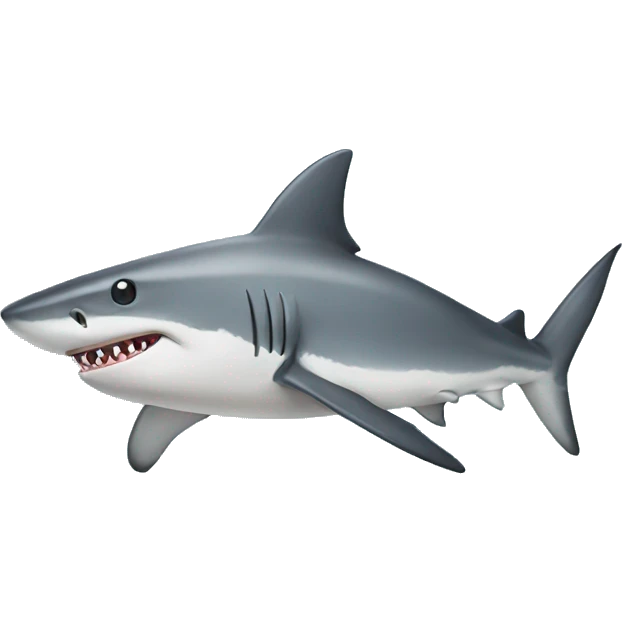 Shark with hat emoji