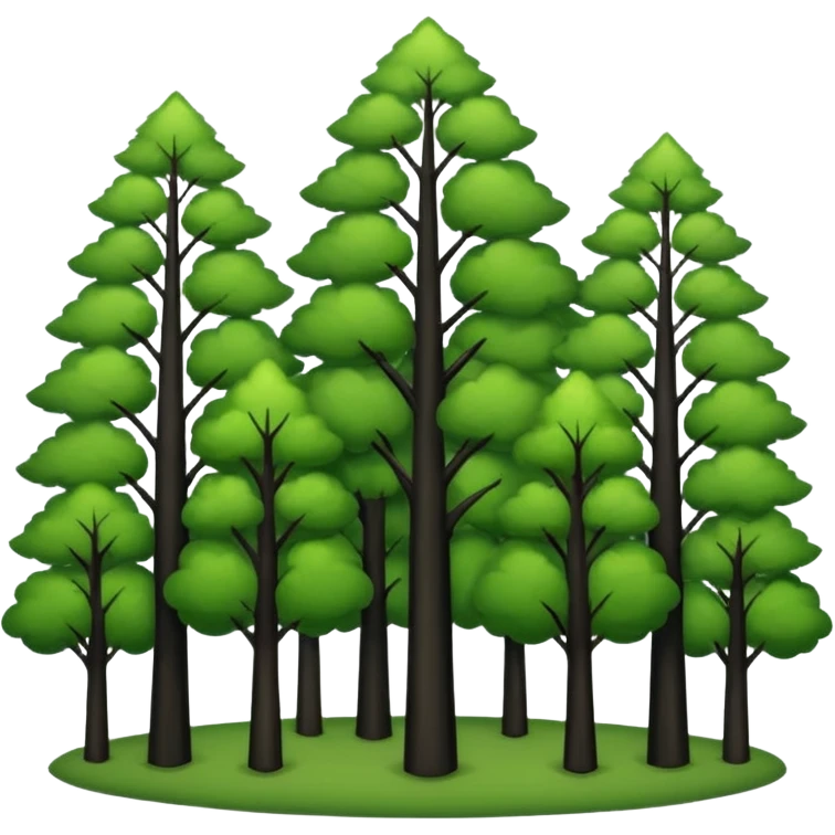 In our hometown, there’s plenty of trees emoji