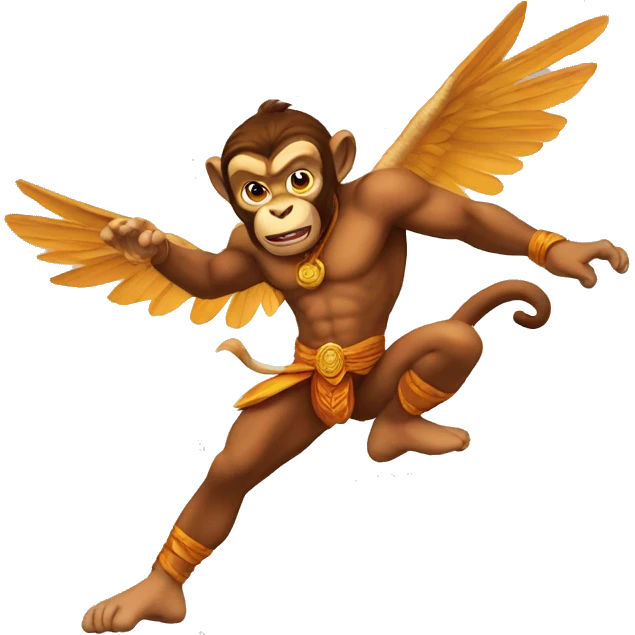 Flying hanuman emoji emoji