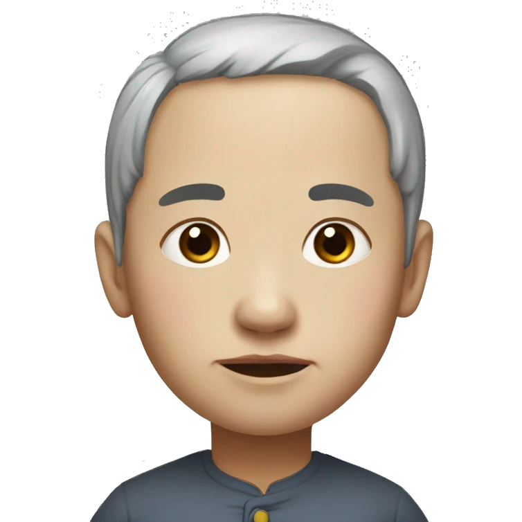 poor person realistic china emoji