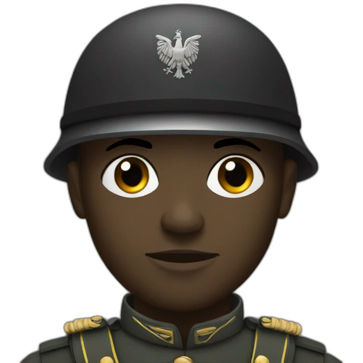 Black German soldier emoji