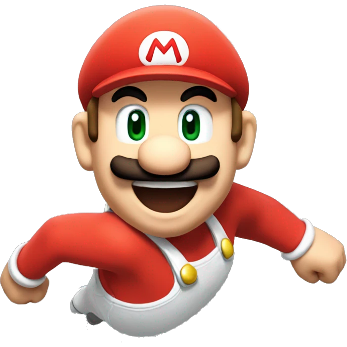 Mario flying  emoji