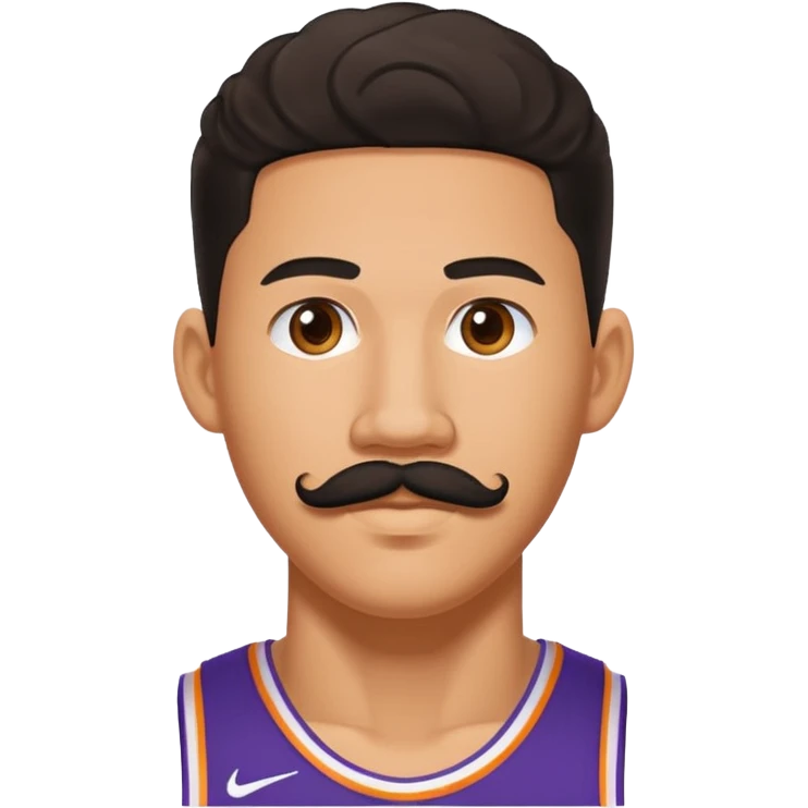 devin booker with mustache emoji