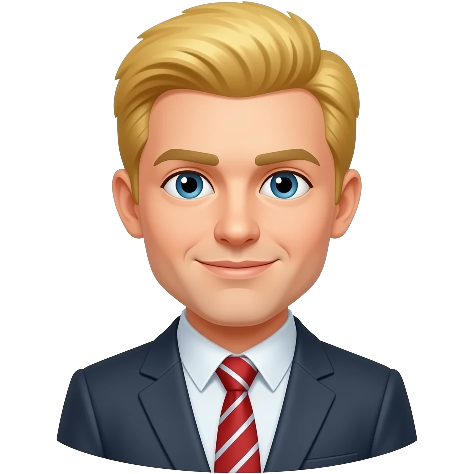 Blond trader emoji