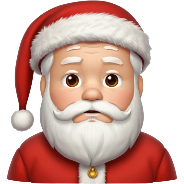 Very tired santa clause emoji