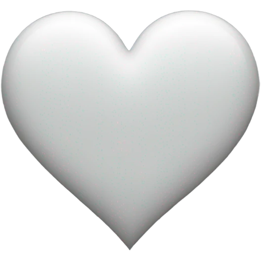White heart outline  emoji