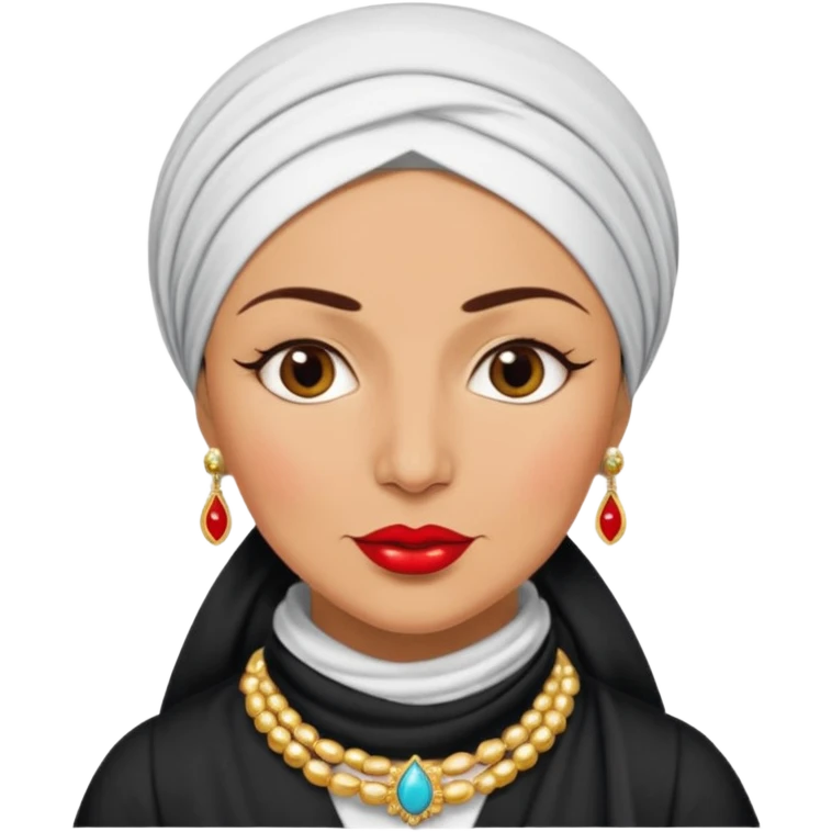 fun, sassy Turkish aunt (teyze) saying 'slay' emoji