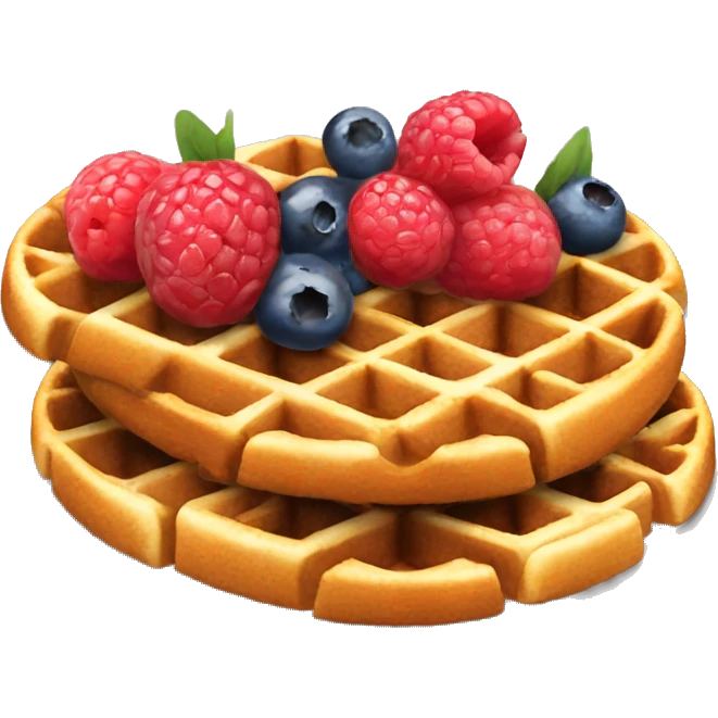  berries waffles  emoji