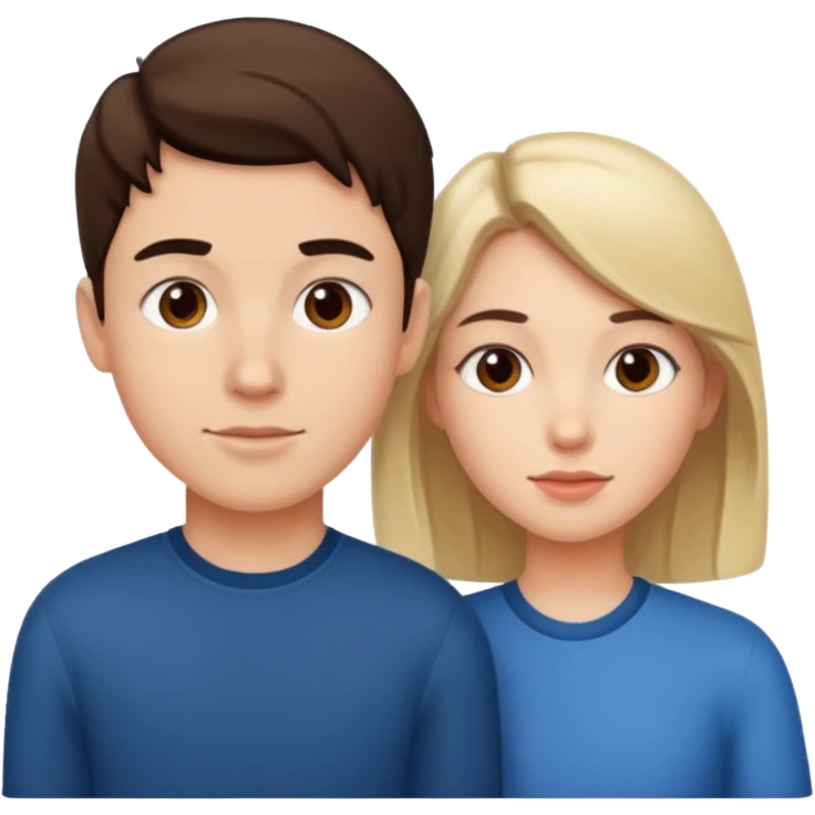 American boy Canadian girl  emoji