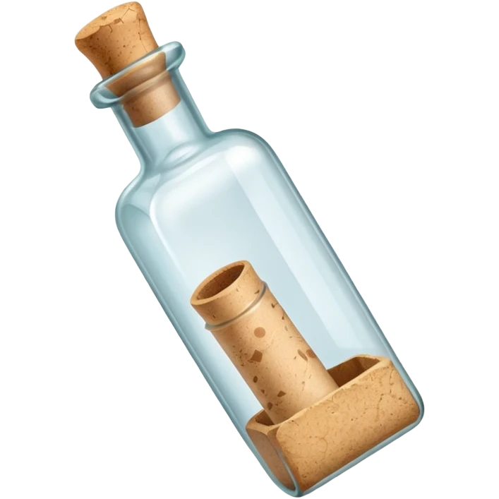 A Message Bottle, square emoji