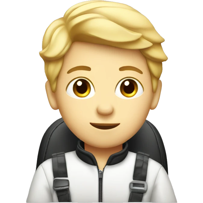boy driving racing car emoji