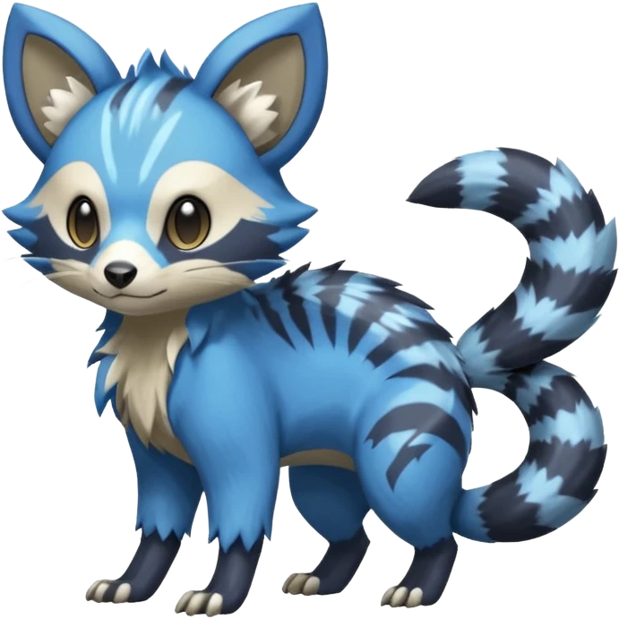 Civet-Electrike-Manectric-Genet-Furret-Fakemon-Pokémon-fusion-creature  emoji