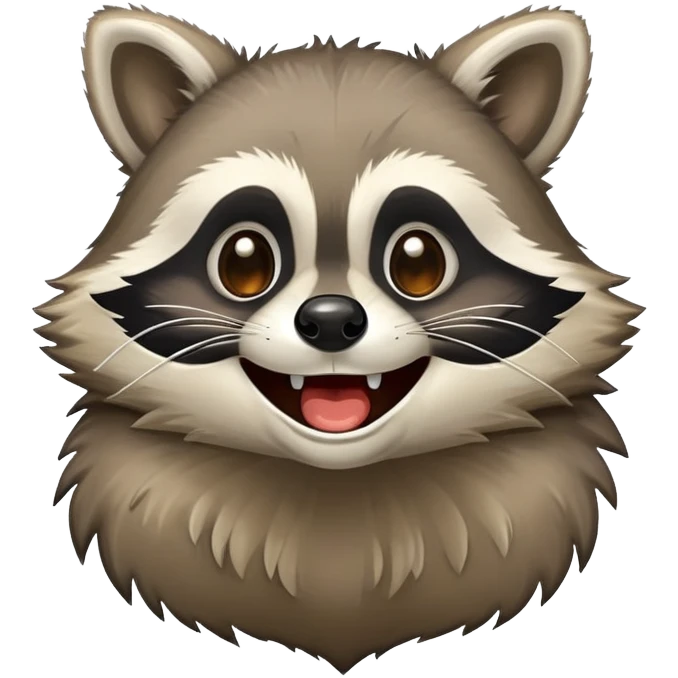 Raccoon cry laughing emoji