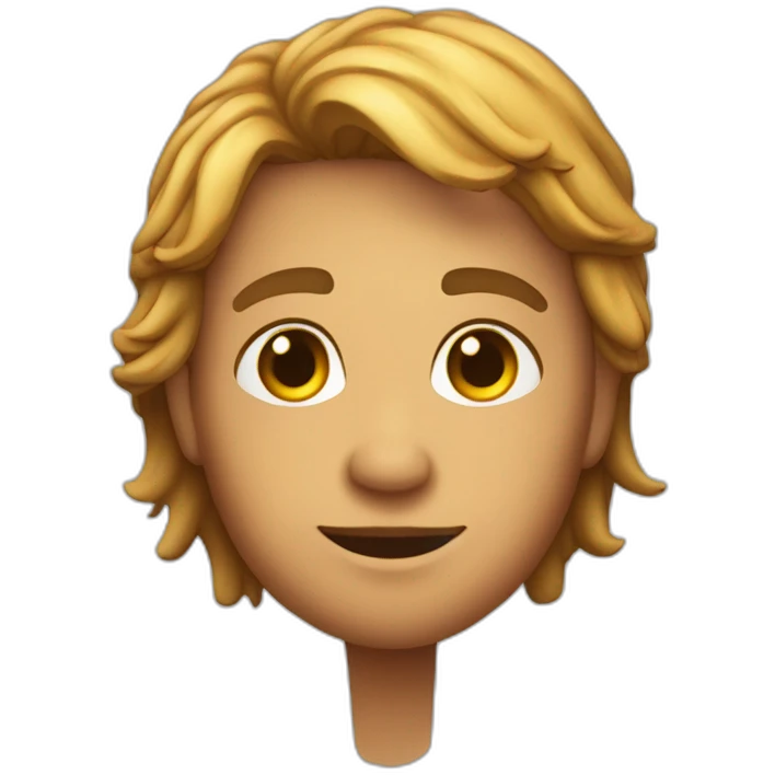 un garçon de dos, en face d'un magnifique coucher de soleil emoji