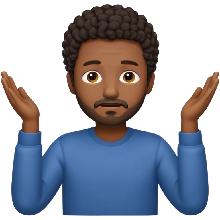 Emoji of a frustrated man with short dark curly hair and a short beard, eyes tightly closed and eyebrows furrowed.
Both hands raised near his head in frustration, clean rounded emoji style, soft gradients, plain background. emoji