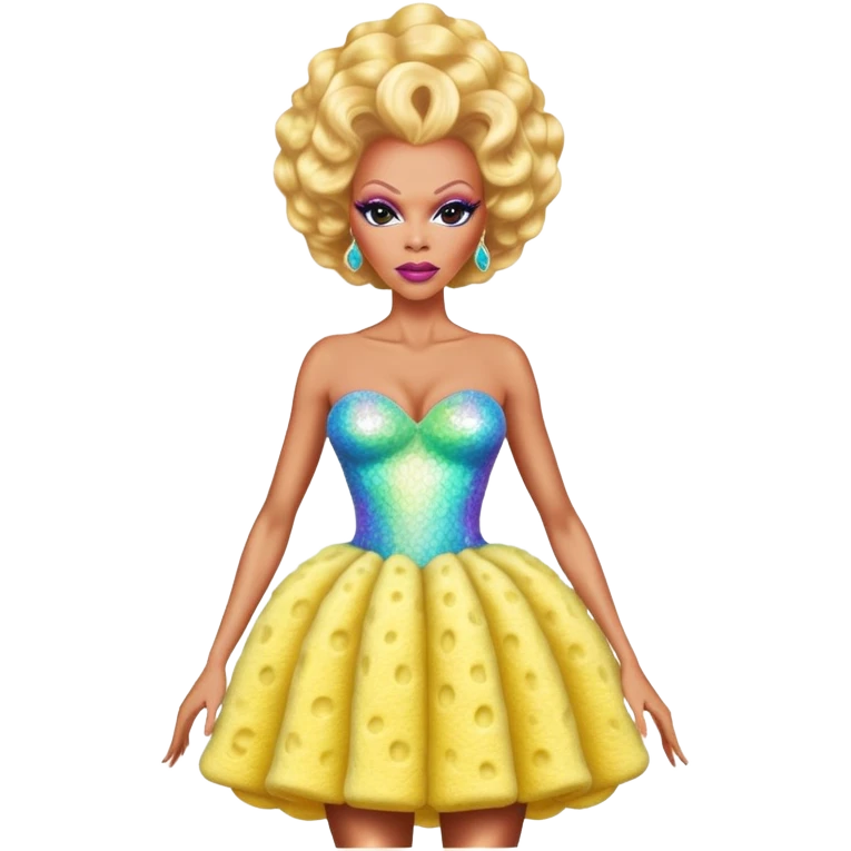 Rupaul drag race sponge dress emoji