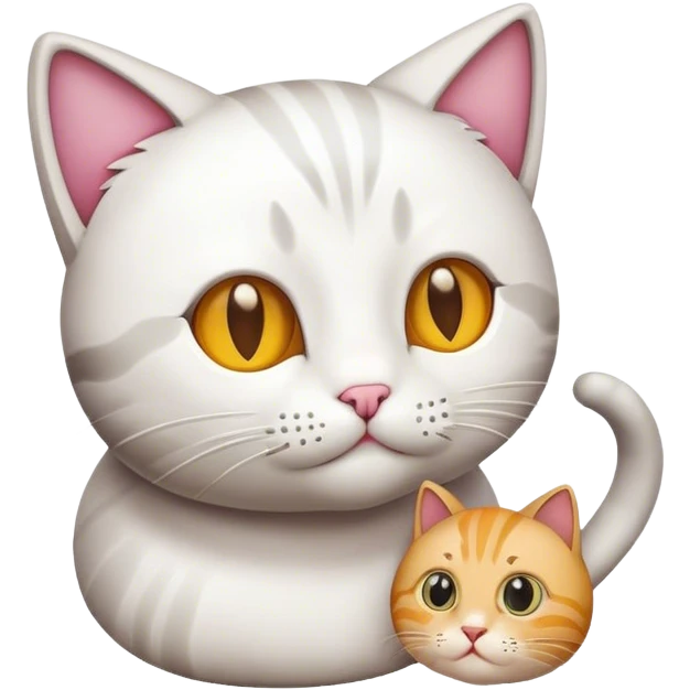cat with a cat emoji