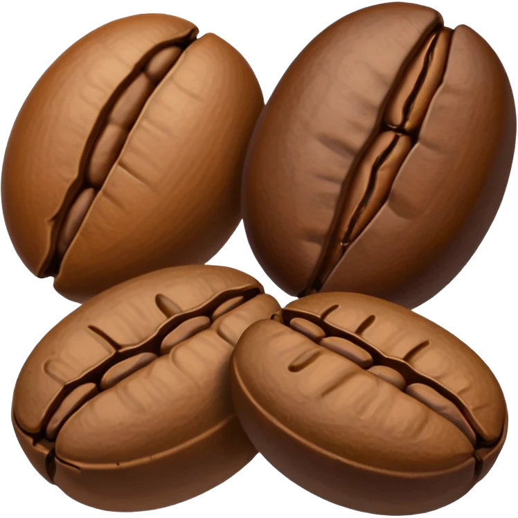 group of three coffee beans emoji