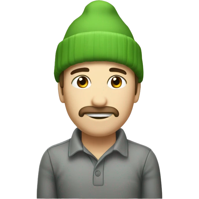 Mate y termo  con dibujos de hojas de menta emoji