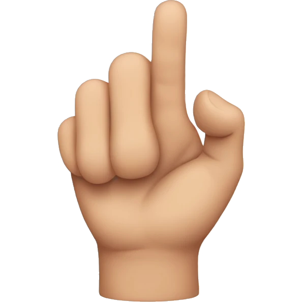 Person that looks like a thumb emoji