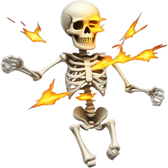 Exploding skeleton  emoji
