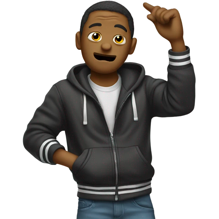 someone dabbing emoji
