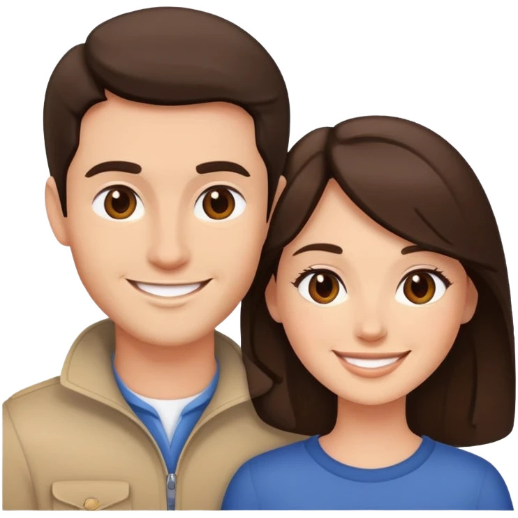 Conquer brunette couple emoji