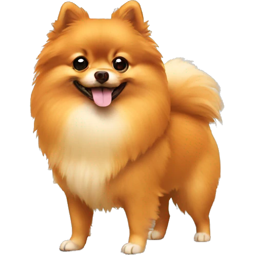 Orange pomeranian emoji