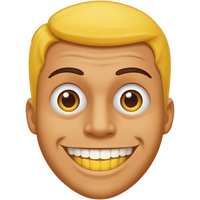 man a yellow teeths emoji