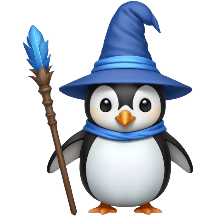Penguin Wizard emoji