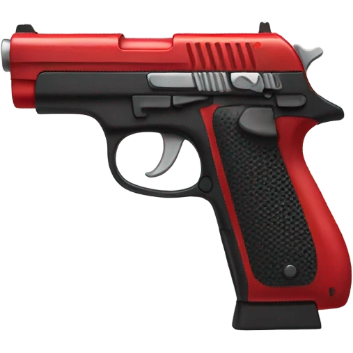 Red gun  emoji