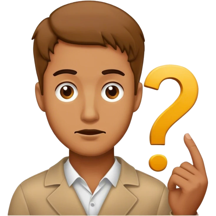 man and question sign emoji