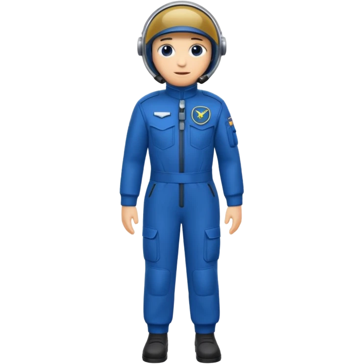 Blue flight suit emoji