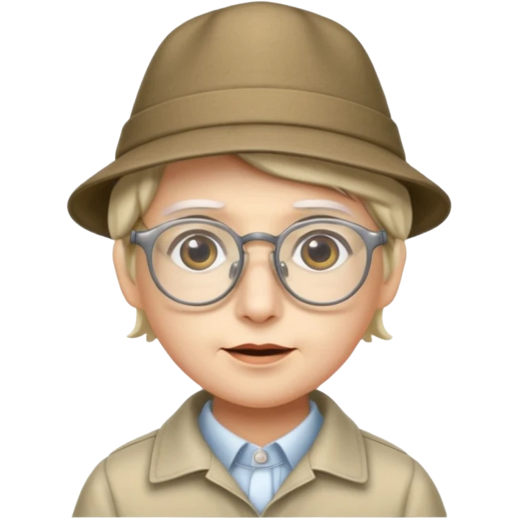 
anchovy wearing glasses and a hat emoji