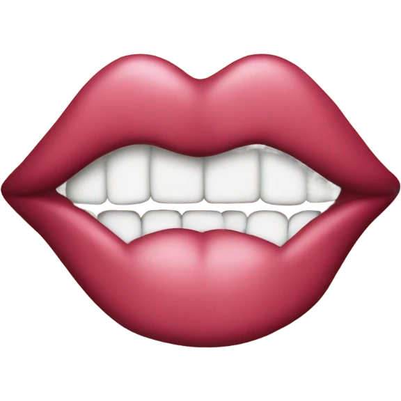 Kissing lips  emoji