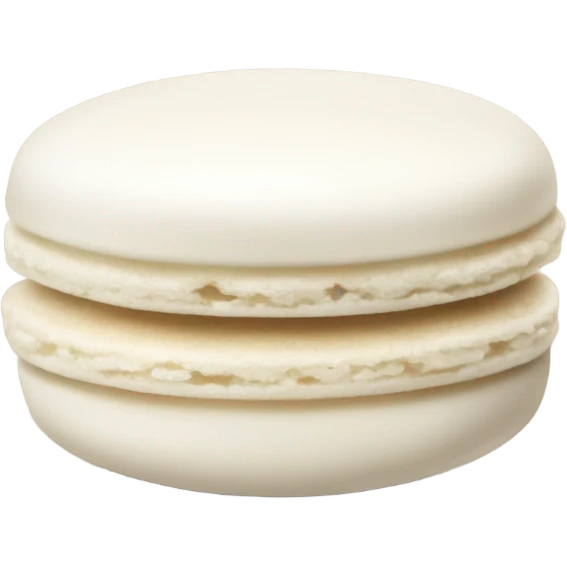 one white macaroon emoji