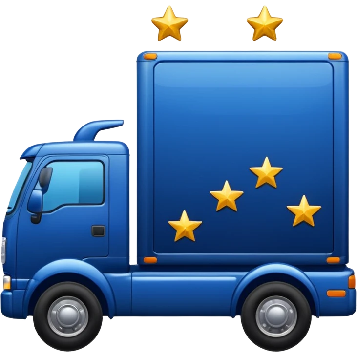 truck with stars emoji
