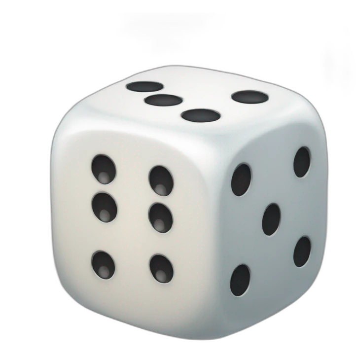 Roleplaying dice emoji