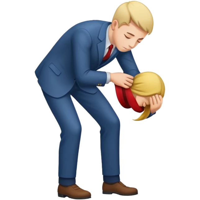Man bowing  emoji