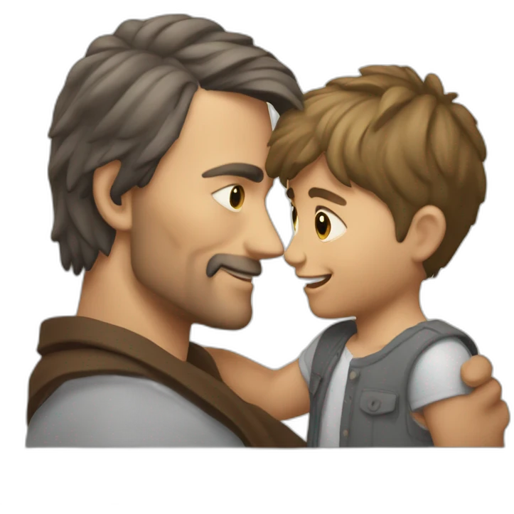 Norman avec des enfant emoji